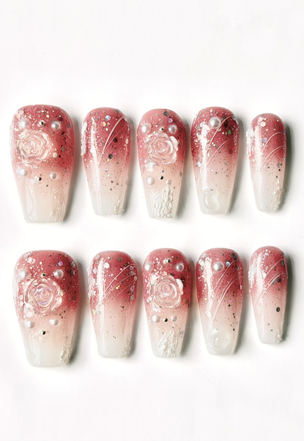 Smoky Rose Press On Nails
