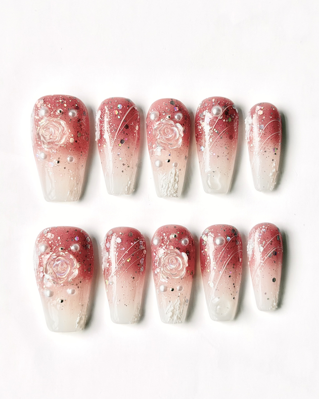 Smoky Rose Press On Nails