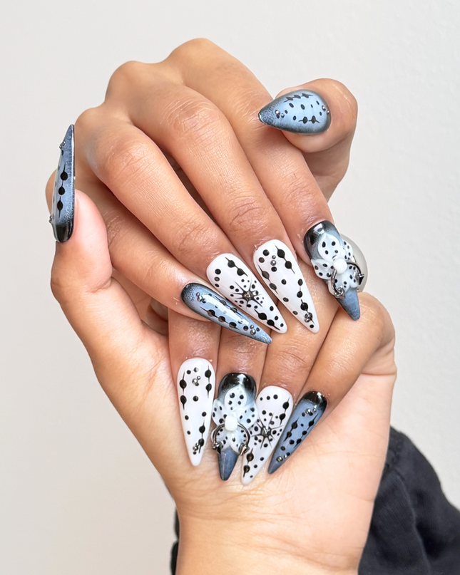 Gothic Piercing Press On Nails