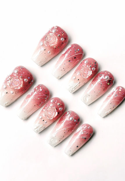 Smoky Rose Press On Nails