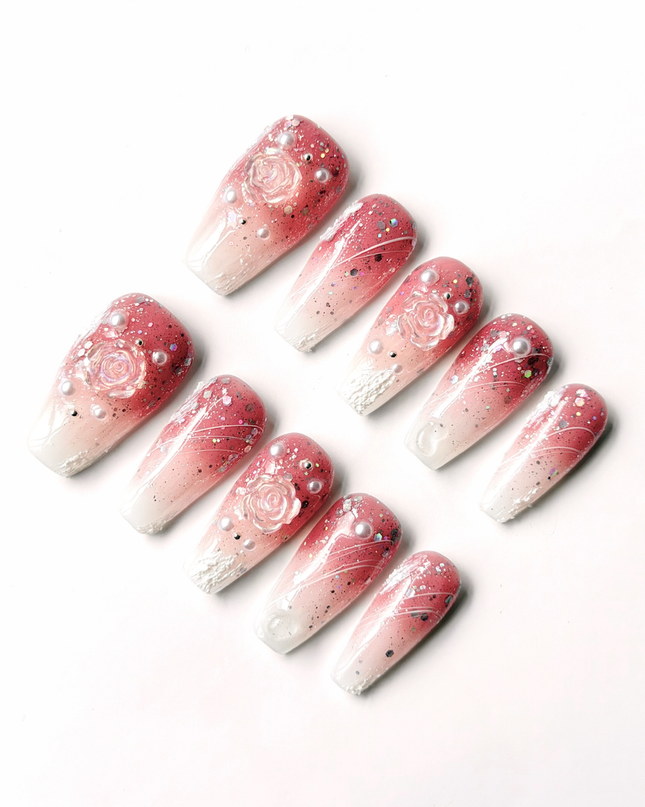 Smoky Rose Press On Nails