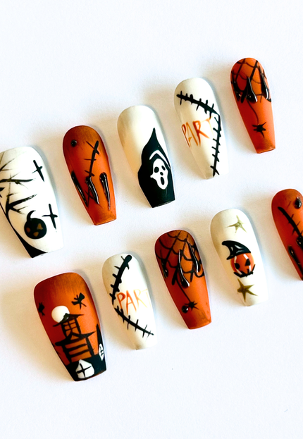 Halloween Party Press On Nails