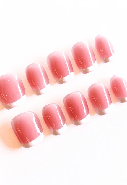 Pink French Tip Press on Nails