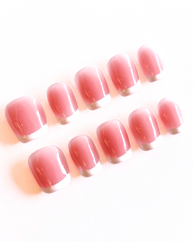 Pink French Tip Press on Nails