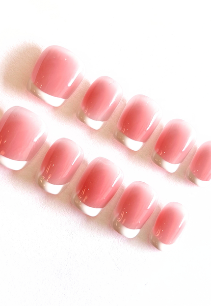 Pink French Tip Press on Nails