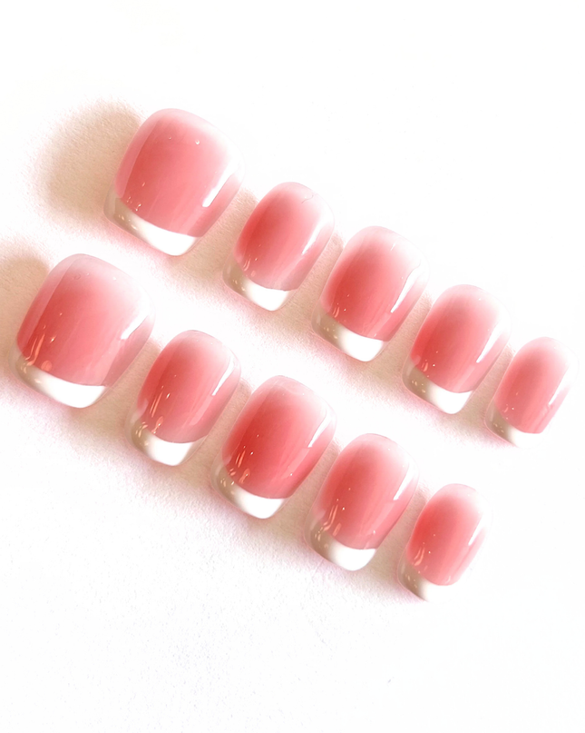 Pink French Tip Press on Nails