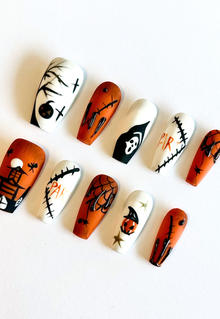 Halloween Party Press On Nails