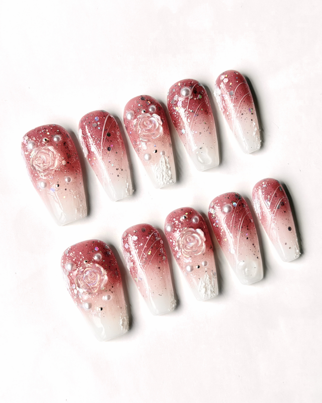 Smoky Rose Press On Nails