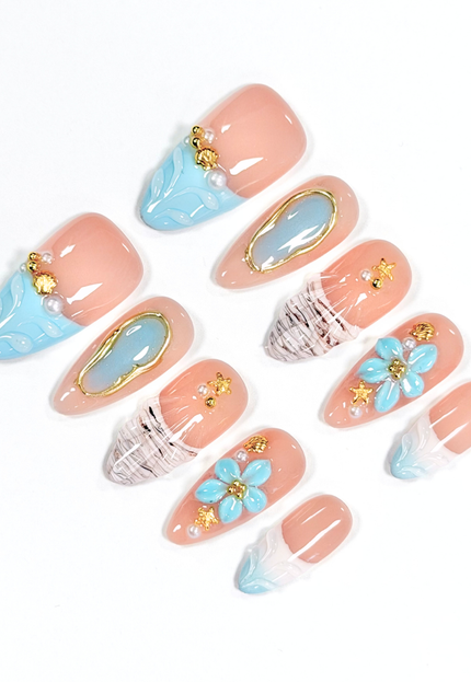 Seashell Sorbet Press On Nails