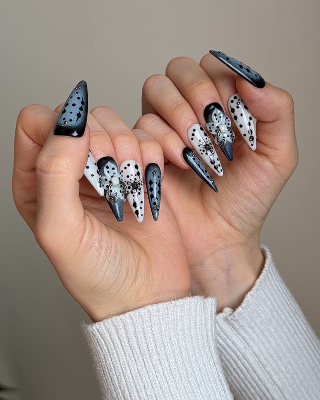 Gothic Piercing Press On Nails