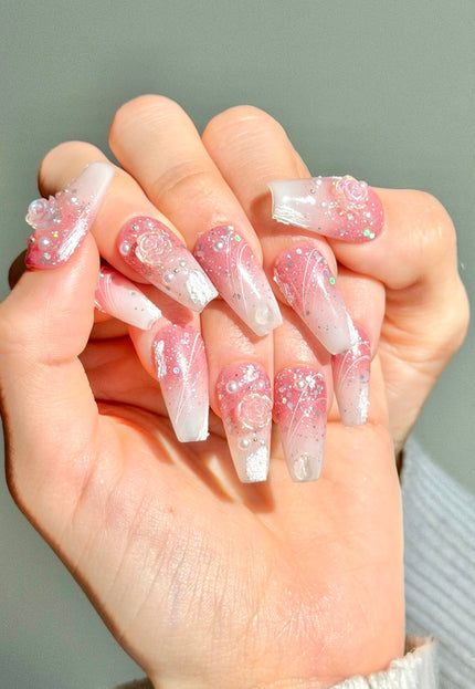 Smoky Rose Press On Nails