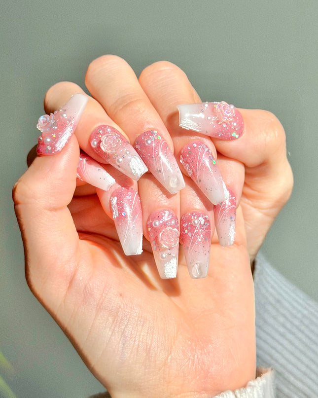 Smoky Rose Press On Nails