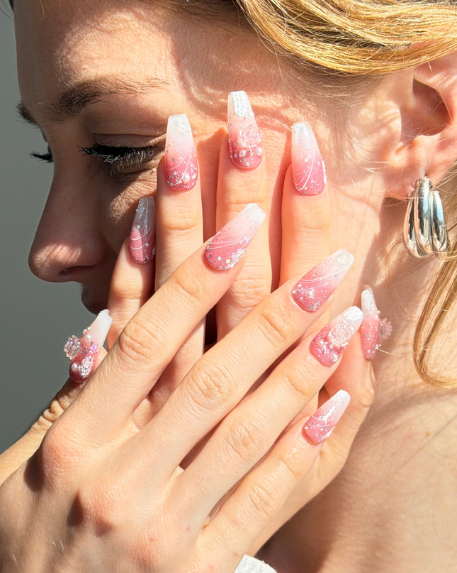 Smoky Rose Press On Nails