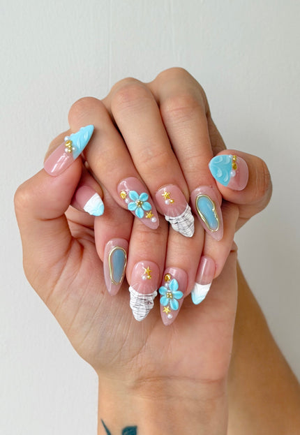 Seashell Sorbet Press On Nails