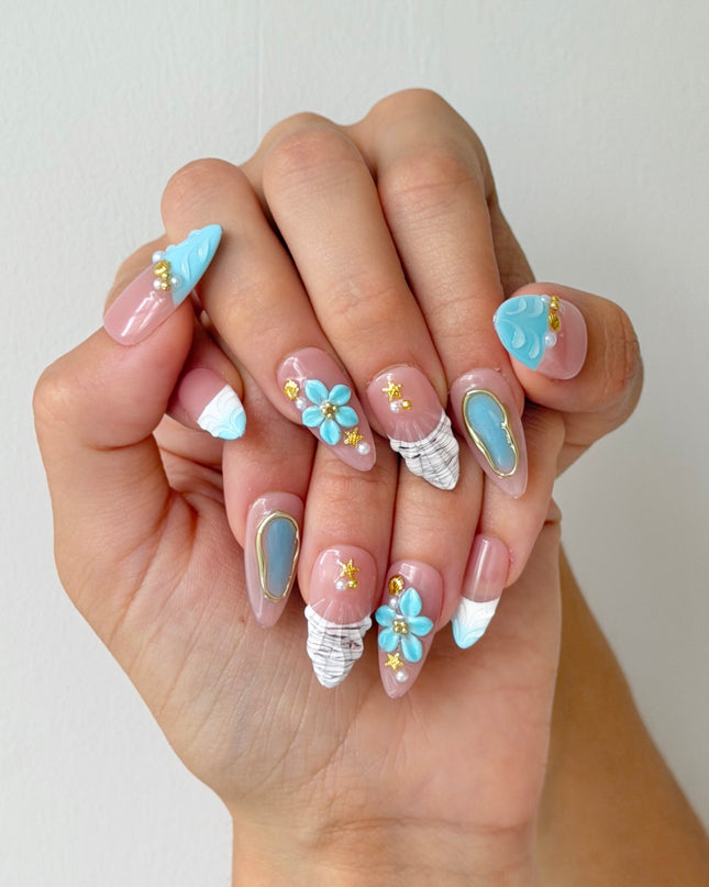 Seashell Sorbet Press On Nails