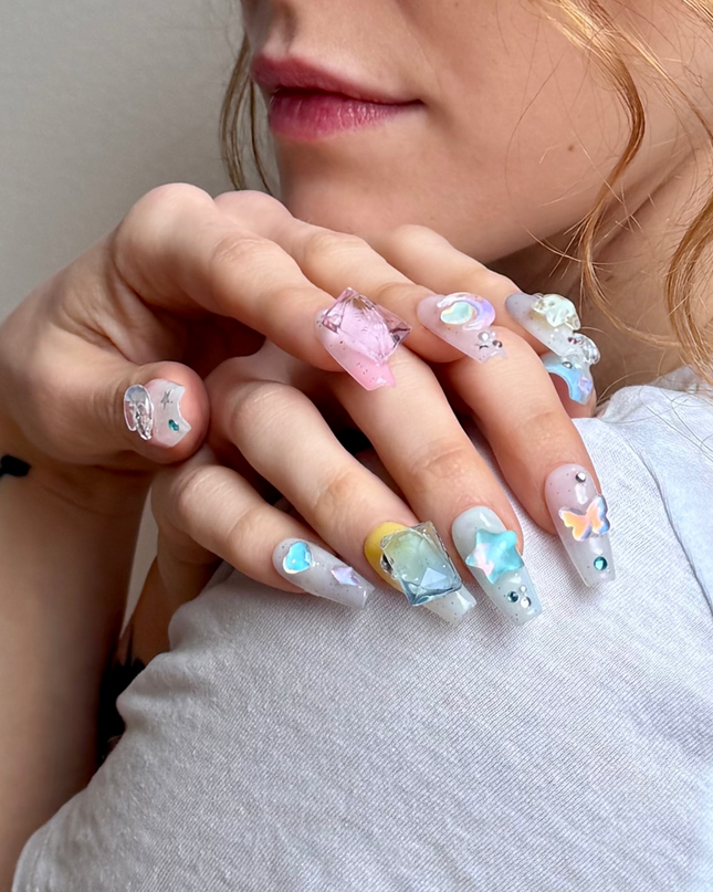 Jelly Charms Press On Nails