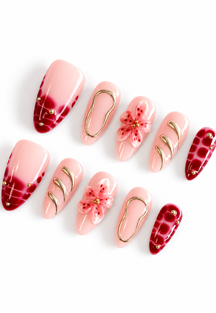 3D Floral Press on Nails