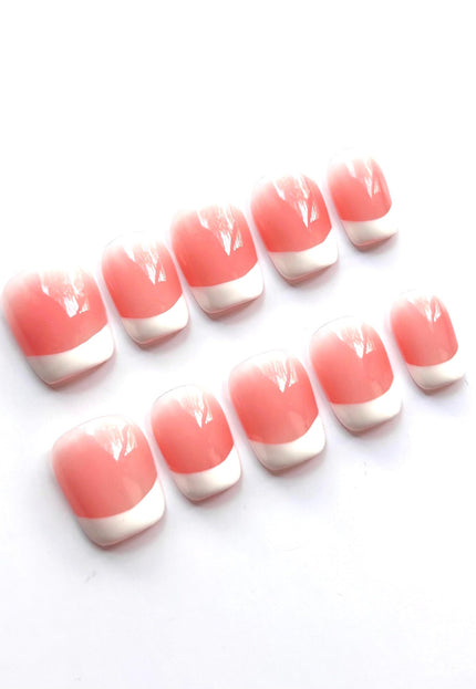 Pink Short French Press On Nails