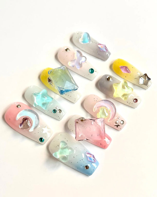 Jelly Charms Press On Nails