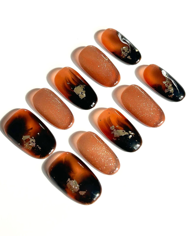 Molten Ember Press-On Nails