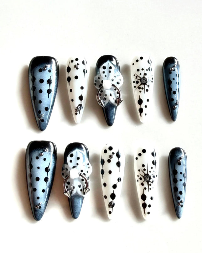 Gothic Piercing Press On Nails
