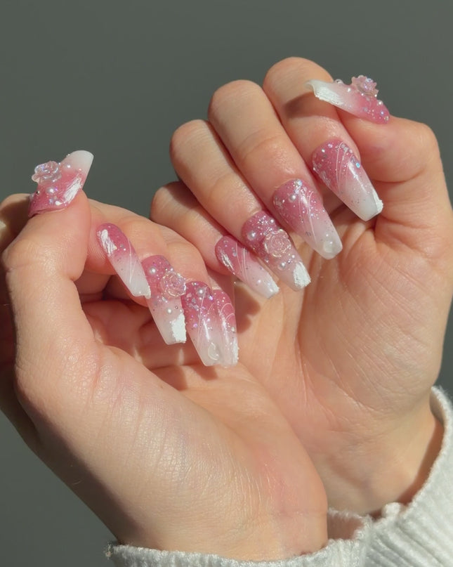 Smoky Rose Press On Nails