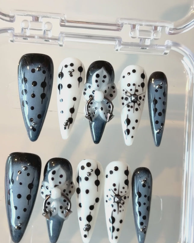 Gothic Piercing Press On Nails